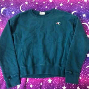Teal champion Crewneck